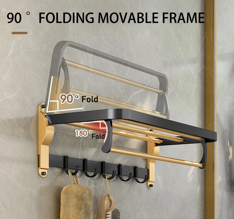 Luxury Toilet Corner Shower Caddy Hanging Gold Shower Caddy Shower