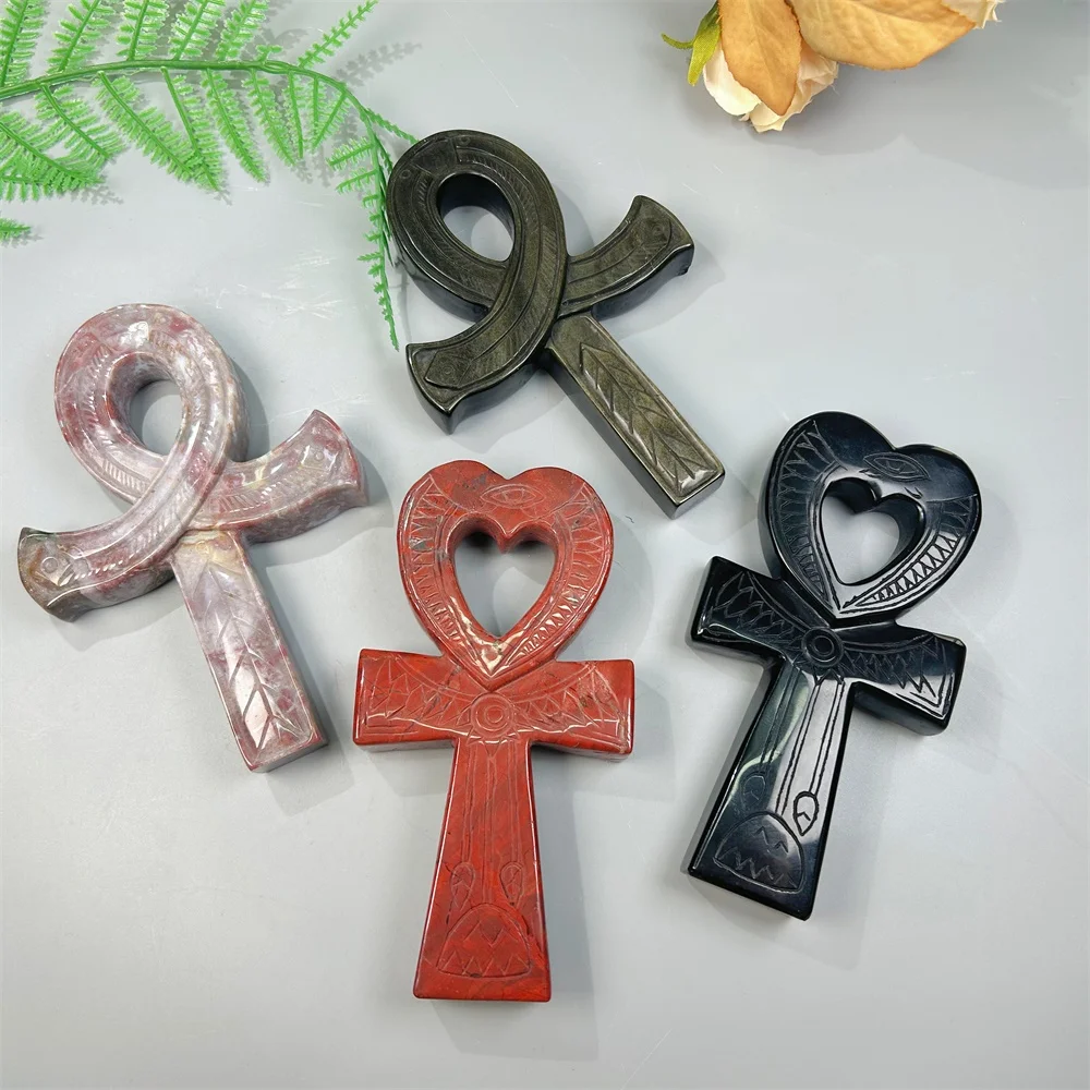 Wholesale High Quality Large Size Obsidian Anka Cross
