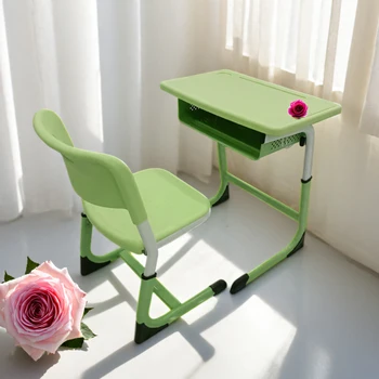 Professional desks and chairs factory produces durable and adjustable school or kindergarten study desks and chairs