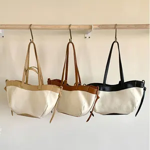Women'S Eco Friendly  High Quality Fashion Shoulder Hand Tote Bag Canvas Totebags Handbags for Women