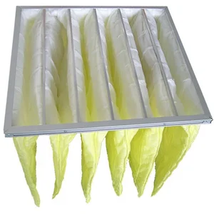 Hot Sale Medium Pocket Filter G4F5/F6/F7/F8/F9 Bag Filter Media air Filtration Synthetic Fiber Pocket Filter