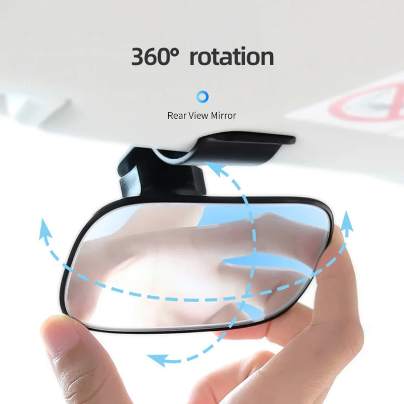 Safely and Wide View Shatterproof Mirror for Infant Rear Facing 360° Rotate Adjustable Baby Car Seat Mirror