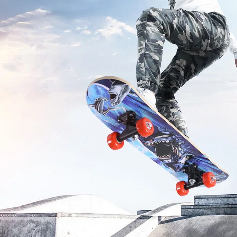 Most Popular  Maple Skateboards for Adults Professional 4 Wheels Skateboard Longboard Skateboard