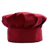 Toque de chef rouge vin