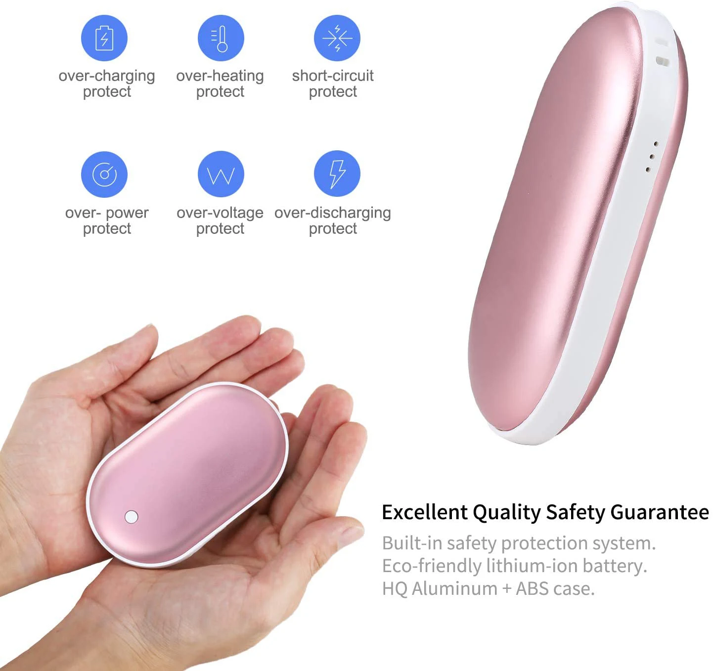 Высокое качество низкая цена USB перезаряжаемая грелка для рук многоразовая электрическая грелка для рук с мобильным внешним аккумулятором