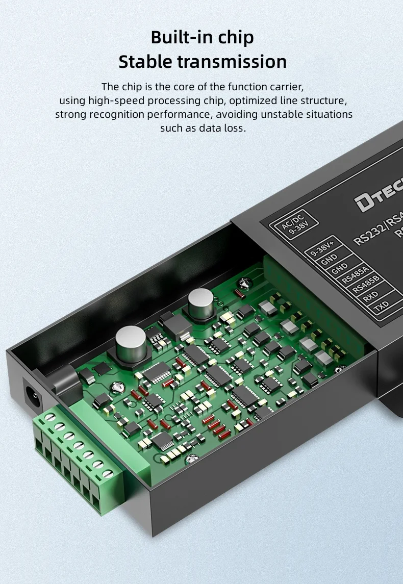 DTECH RS232 RS485 to 2-way RS485 Industrial Grade HUB for SMS and ...