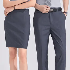 Autumn and Spring Men's and Women's Straight Business Pants with a Dropped Feel; Casual Western Pants for Men