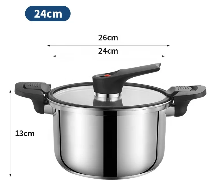 Custom Cookware Kitchen Cooking Pot 304 Stainless Steel Induction Micro Pressure Cookers
