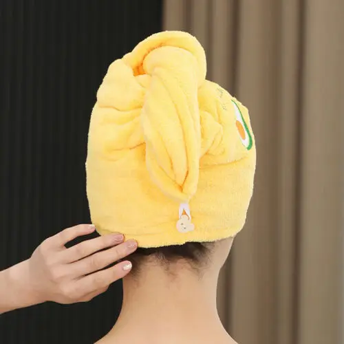 Strong Absorbent Head Scarf Women Shower Cap Dry Hair Cap Rapid Drying Towel