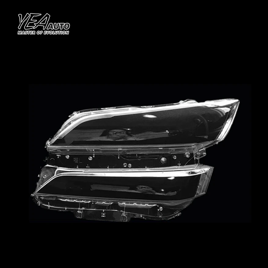 YEA AUTO Car Headlight Cover Headlight Glass Lens Glass for toyota VELLFIRE Lens Cover 2015 - 2018 PC Lampshade clear Shell