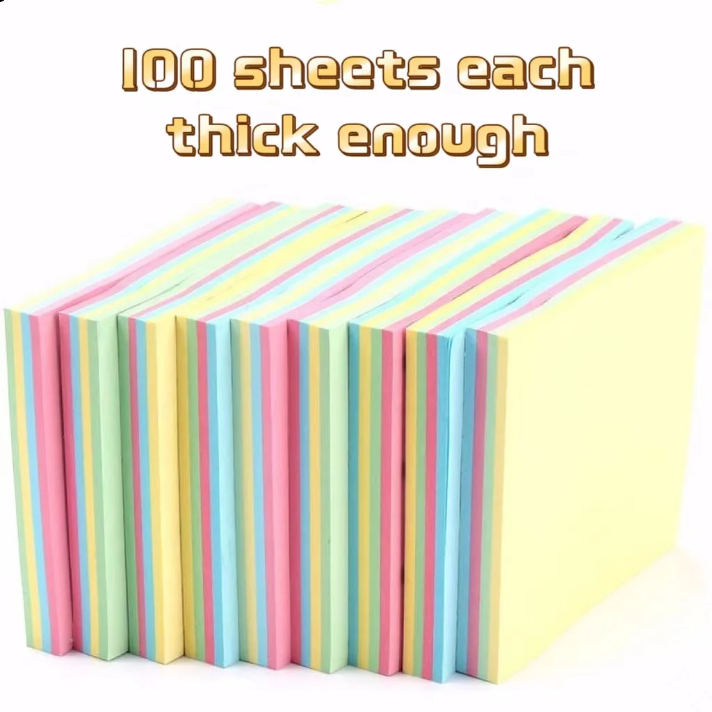 Colorful Sticky Notes for Students Large Office Message Sticky Notes Long Strips N Times Stickers Strong Stickiness and Tearabil