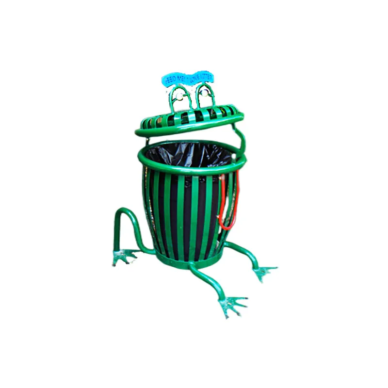 Frog Trash Can Unique Trash Receptacle Creative Dustbin for the Kids in Garden Zoo