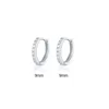 9mm single row diamond ear cuff-platinum