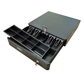 Beautiful Design Cheapest Black Color Pos Cash Drawer Pos System 405 with 5 Bills 8 Coins