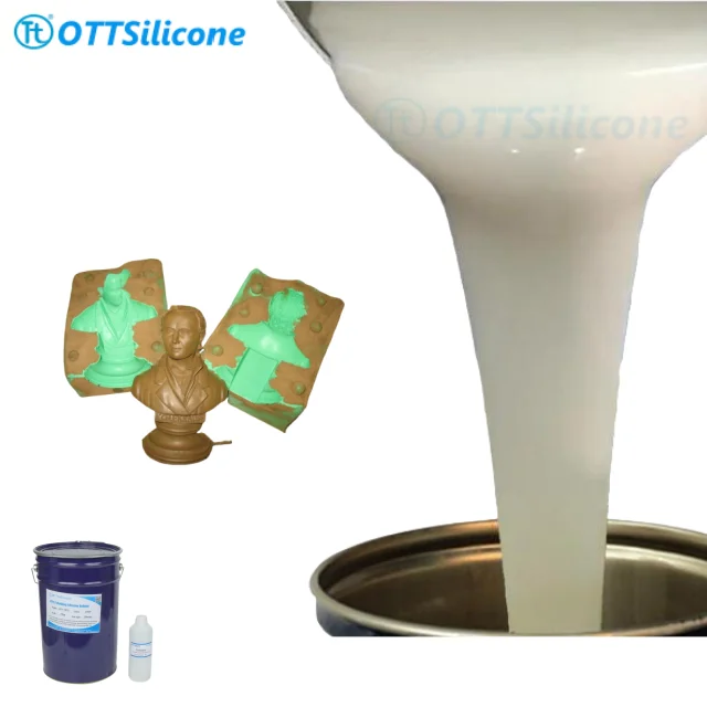 High Temperature Silicone Rubber for Bronze Statue Casting Lost Wax Liquid Silicone