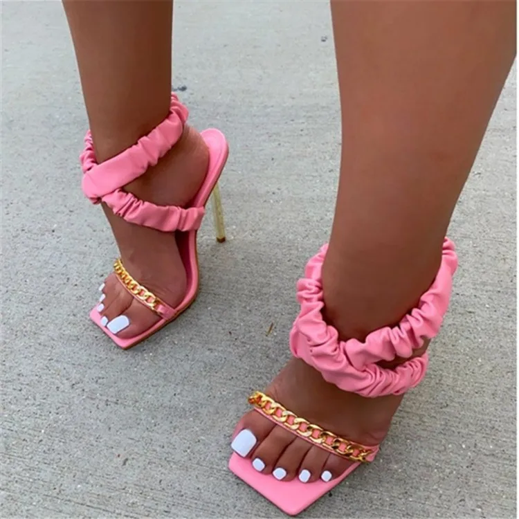 Fashion Furry Heels Shoes 