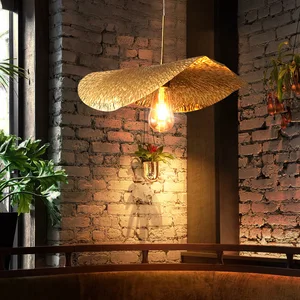 Zeal Lighting Hanging Decorative Lotus Leaf Lamp Golden Brass Pendant Light Kitchen Island Light