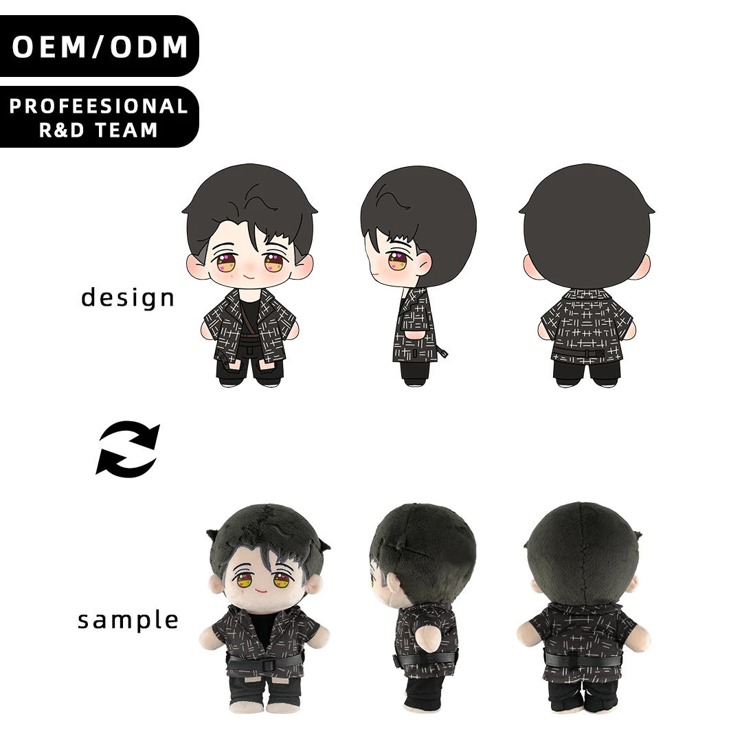 Custom Cartoon Cotton Doll 20cm Story Character Doll Kpop Idol Anime Plush Doll Figure Toys With Clothes