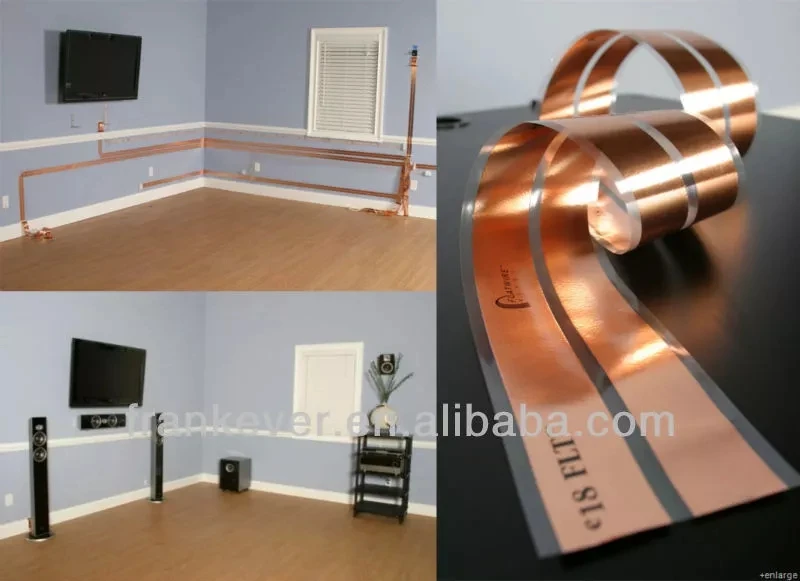 Hxfl0357 Super Flat Adhesive Speaker Wire,1 Conductor,32meters,White