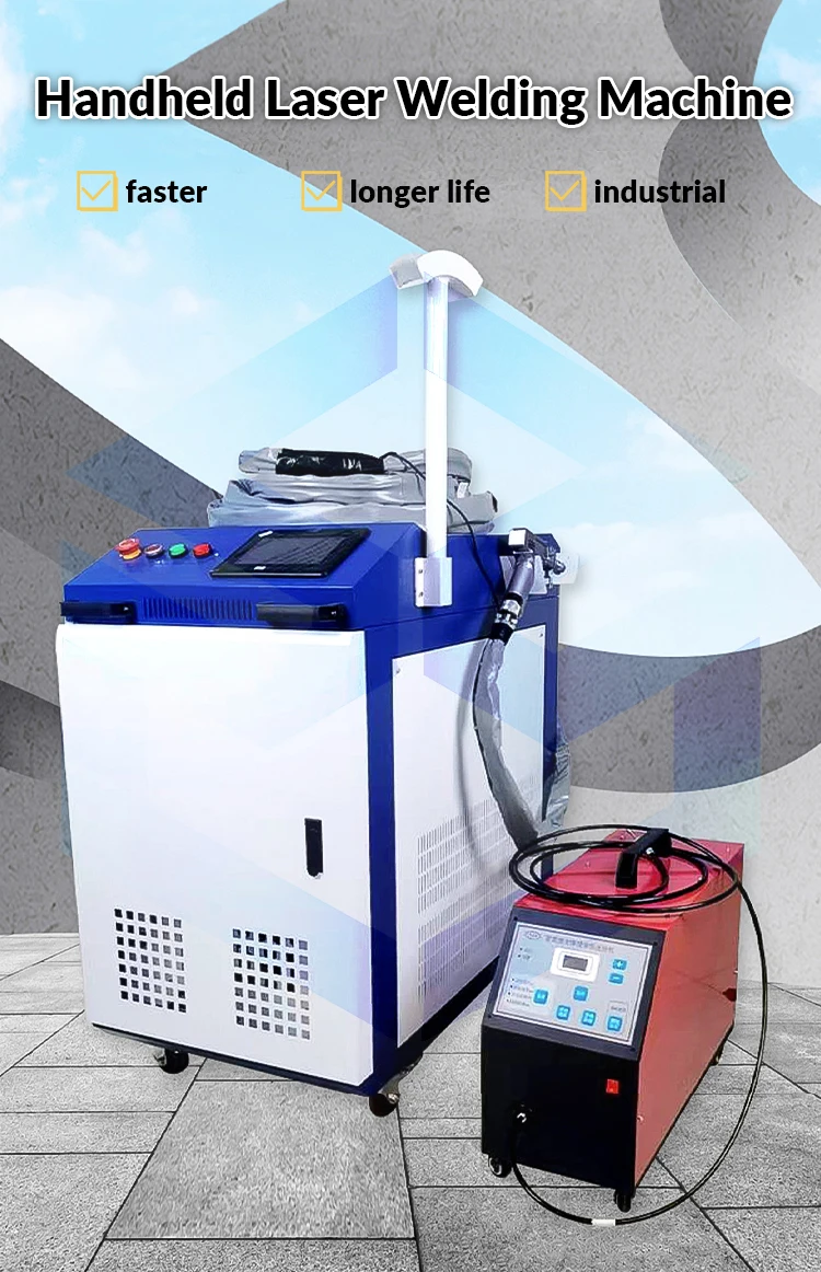 Stainless Steel Handheld Laser Welder 1000w 1500w 2000w Handheld Laser