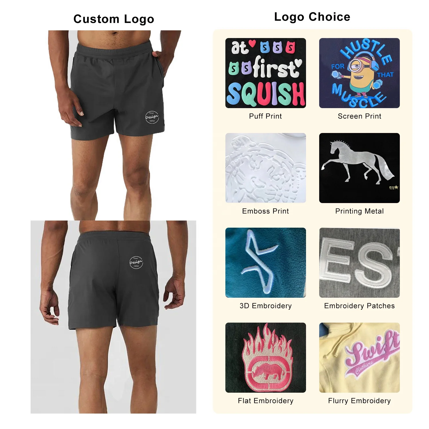 High Quality New Hot Selling French Terry Shorts Loose Casual Five Quarter Pure Cotton Shorts for Men