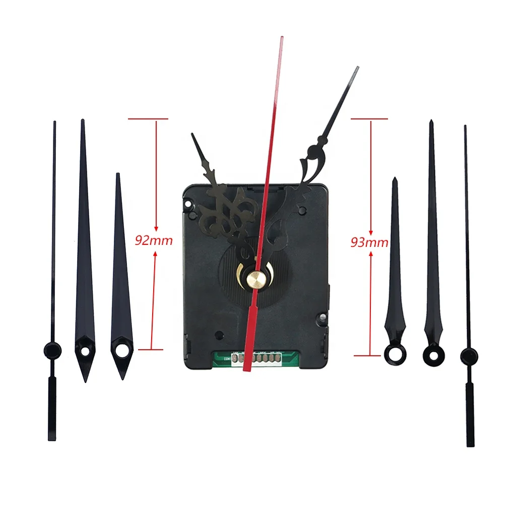 Shaft Length 17mm DCF Radio Controlled Silent Clock Mechanism with Needles
