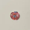 Bouton pomme transparent [expression rouge]