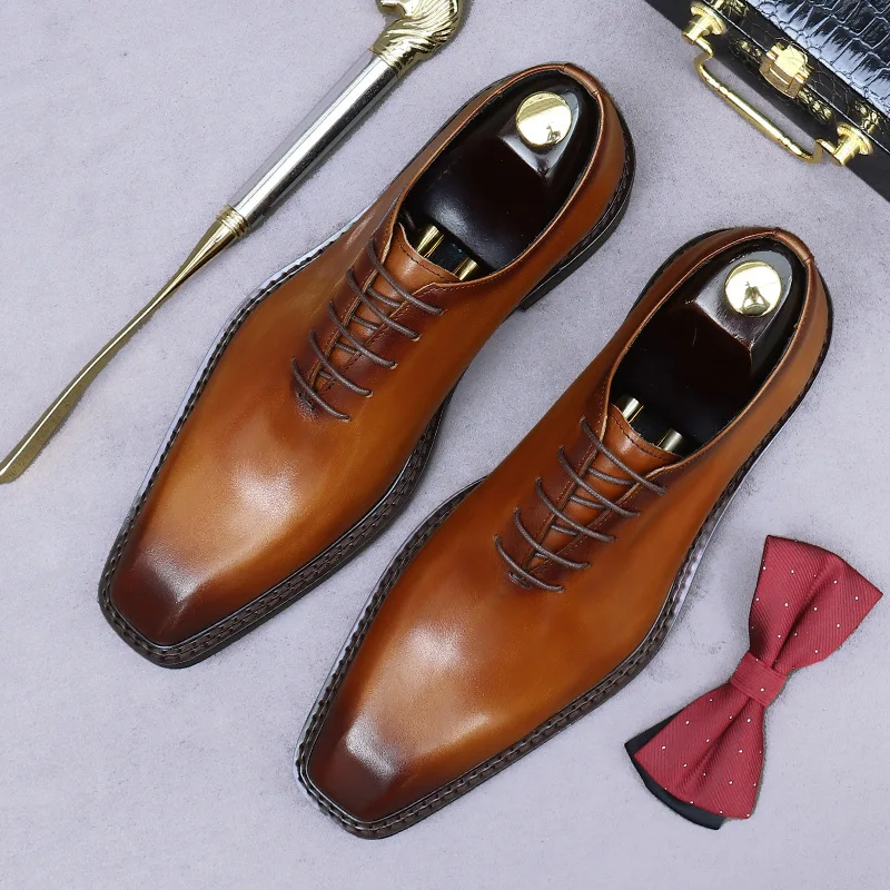 Luxury Quality Italian Style Formal Dress Men Genuine Leather Shoes Lace up Oxford Handmade Shoes Business Wedding Male Shoes Luxury Quality Italian Style Formal Dress Men Genuine Leather Shoes Lace up Oxford Handmade Shoes Business Wedding Male Shoes