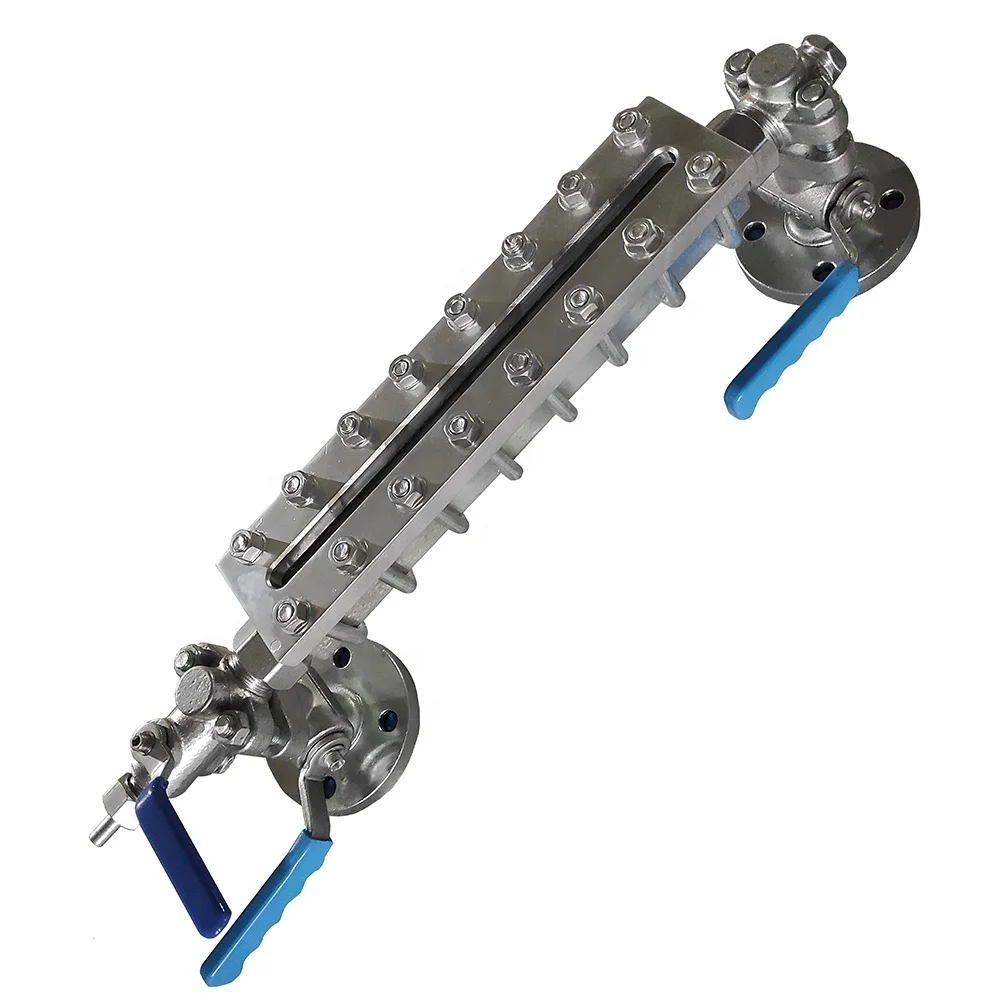 Flange Connected Type Reflection Glass Plate Level Gauge Plate Boiler Water Level Gauges