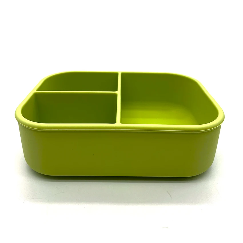 Microwave Safe Silicone Kids Lunch Box Leakproof Silicone Bento Box