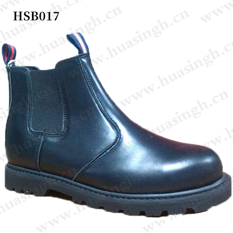 Rwh,sturdy Goodyear Rubber Outsole Pull-on Work Boots  Full Grain Leather Waterproof Mining Safety Boots HSB017