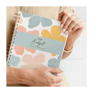 Custom Print Budgets Planner Undated Monthly Weekly Finance Organizer Hardcover Spiral Budget Binder Journal with Stickers