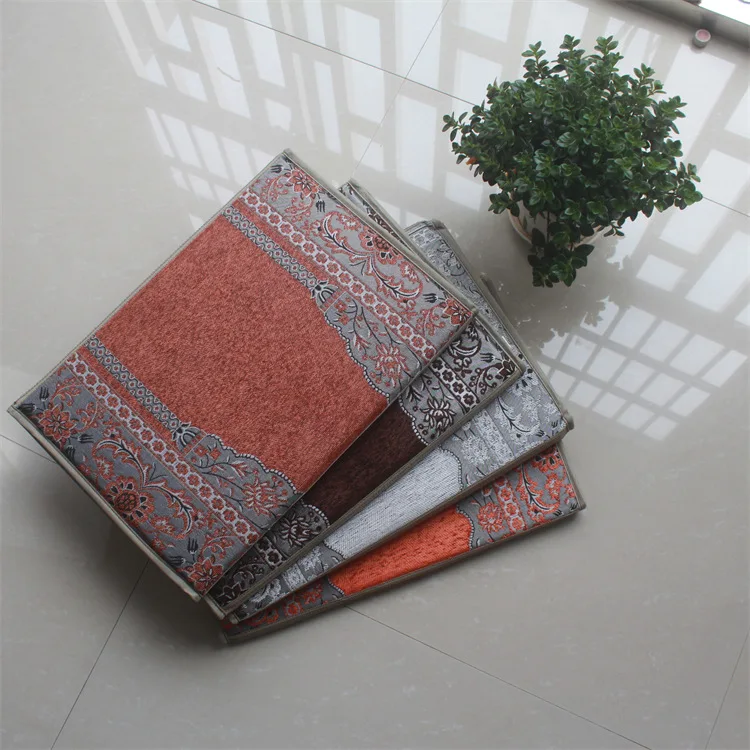 Wholesale Prayer Mat Luxury Middle Eastern Muslim Worship Mat 3d Embossed Folding Foldable