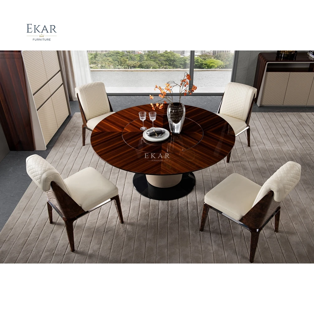 product rotating round dining table  functional and stylish dining furniture-62