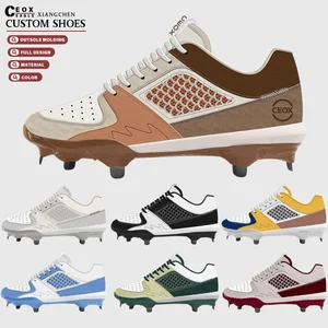 New ODM OEM Best Quality Non Slip Rubber Sport Men Breathable Summer Baseball Cleats Shoes Tacos De Beisbol Cricket Spikes