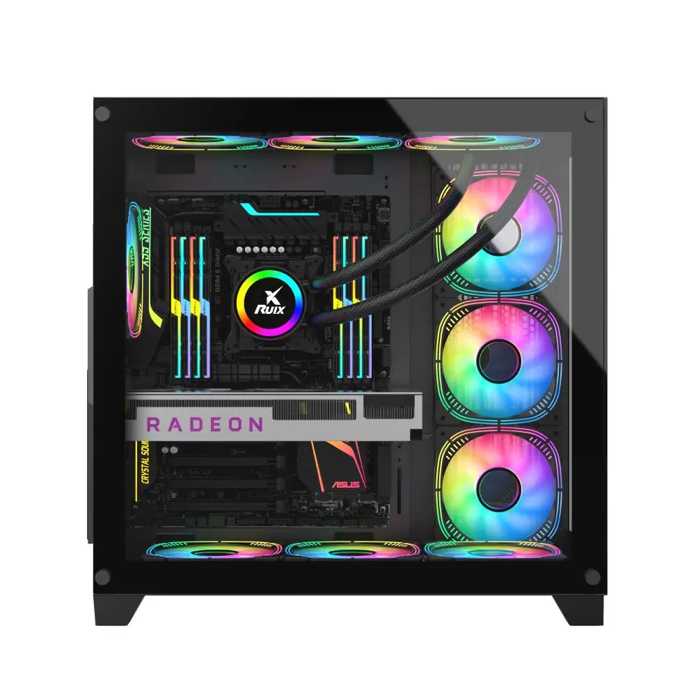 New Arrival Atx Tower Pc Case Glass Rgb Desktop Gaming Pc Computer ...