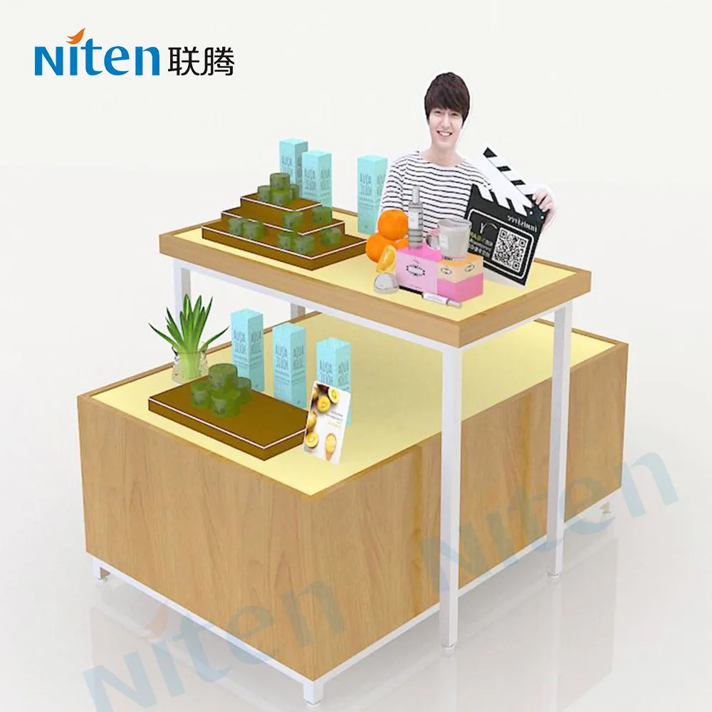 Small Counter Display Stands Cosmetic Shop Counter Design Shelves Used to Market