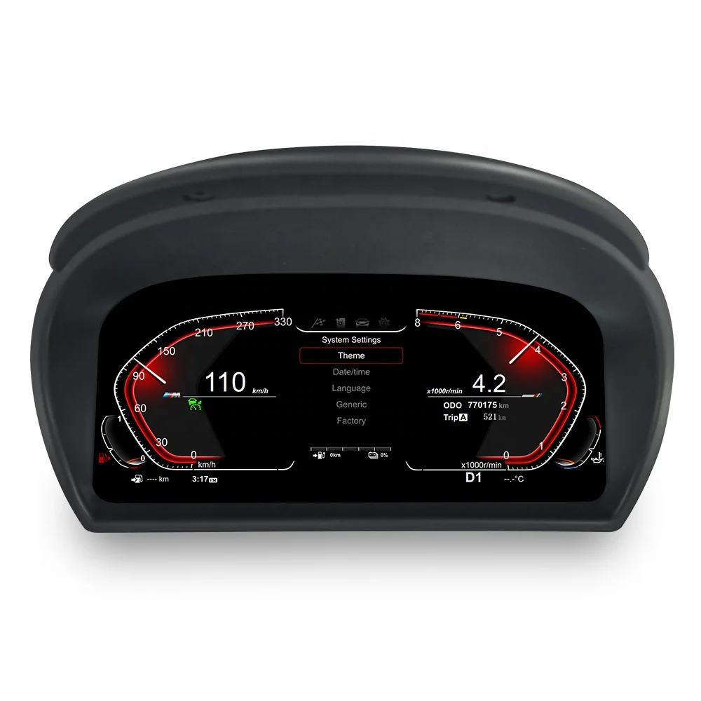 MEKEDE 11 Inch Instrument Cluster Panel Dashboard LCD Digital Screen with LOGO for BMW Z4 E89 2009 to 2016