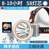 Lampe frontale à capteur 78 tasses - Version grise [Batterie 3600 mAh]