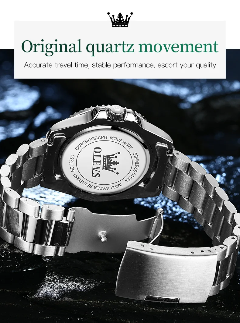 OLEVS Fashion Men Quartz Wrist | 2mrk Sale Online