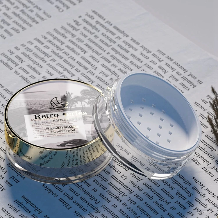 PC7051 Factory Direct Supply Cosmetic Packaging Empty Compact Powder Case,pressed Powder Compact Case,body Loose Powder Container