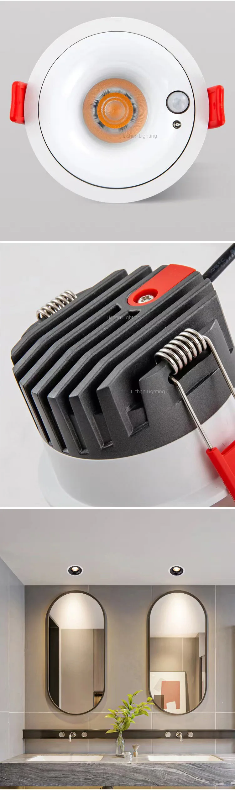 lc10221 high quality round recessed adjustable office corridor cob 5w 7w 9w 12w led spotlight-3