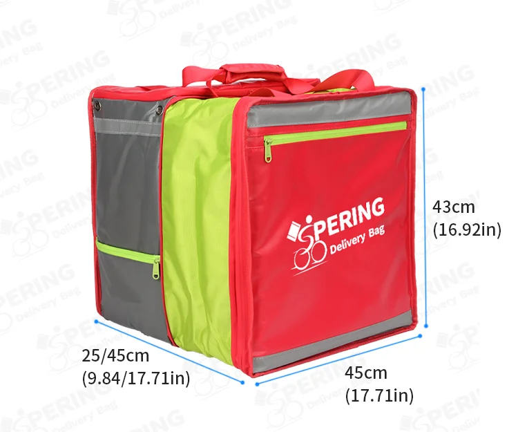 Guangzhou 500d Tarpaulin Food Delivery Bag With Cup Holder Insulated
