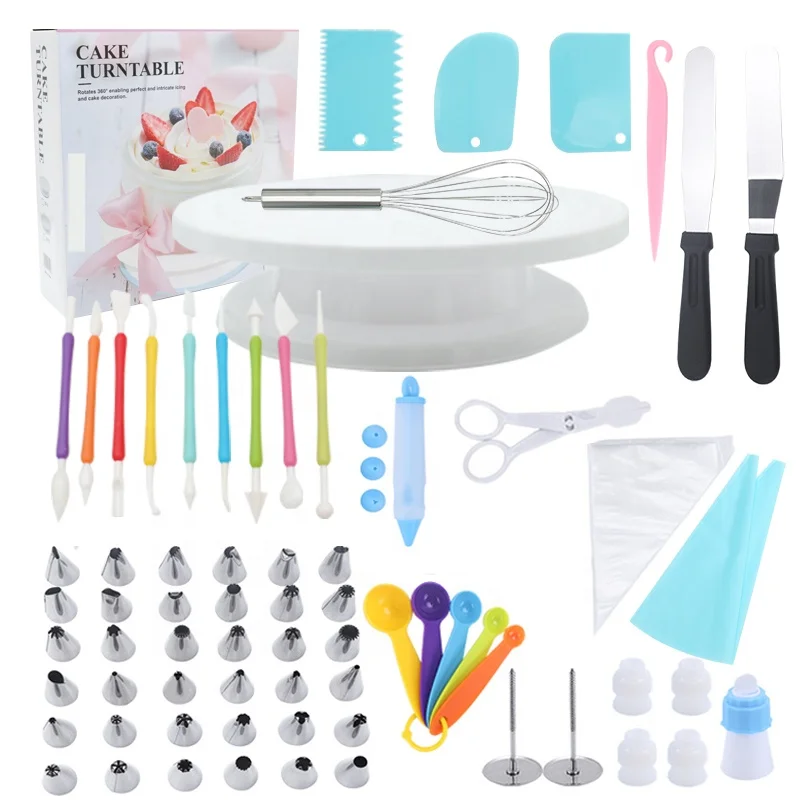 Factory Outlet 66 Pcs Wholesale Plastic Cake Decorating Tools Set Baking Accessories & Pastry Tools