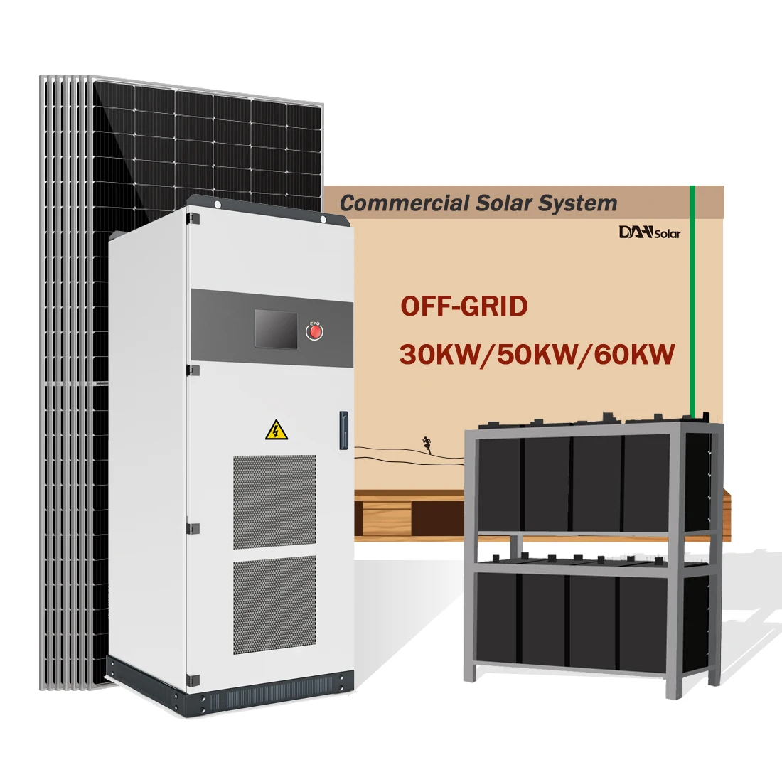 DAH 30kw 30kva home solar storage energy system off grid 27kw solar panel power system kit