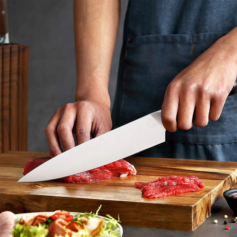 Professional Cutlery - 8 Inch Stainless Steel Chef Knife - Backed by a -  Kitchintelligence