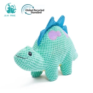 Hot Selling Custom Cute Dinosaur Plush Toy Durable Squeak Plush Pet Toys Chew Plush Toy