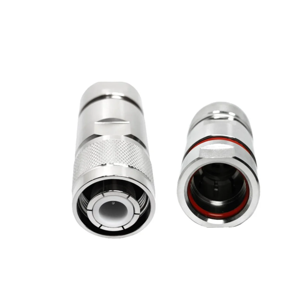 HN Male Plug Macho Clamp Straight Mounting Screw Macho for 1/2 Cable 1-2 Rf Coaxial Connector