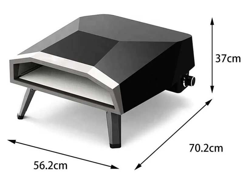 Pizza Oven Gas 16inch Baking Stainless Steel Piezo Ignition Outdoor Commercial Factory Manufacture