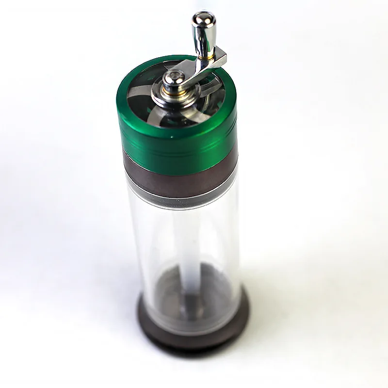 Portable Traveling Hand Manual Herb Grinder Custom Logo 2 In 1 With